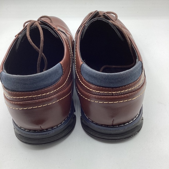 Men’s NWOB New Gatsby Brown Oxford Lisse Dress Shoes Sz 10.5